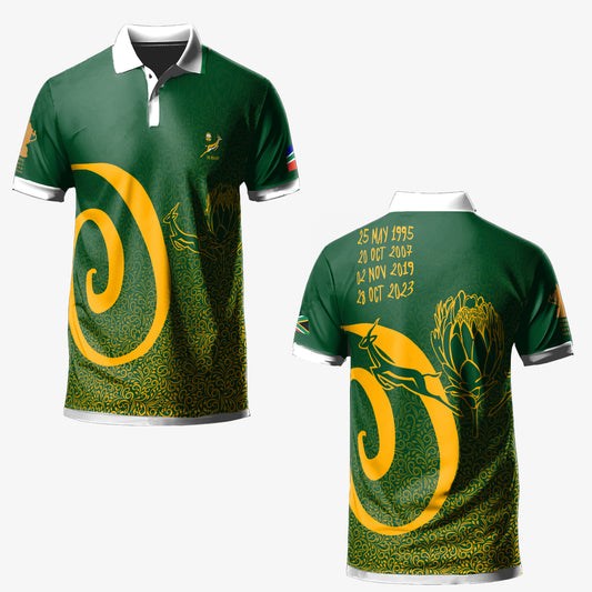 Rugbyworld Cup Winning Dates Golf Shirt