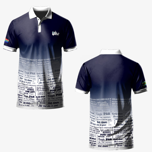 Golfer Slang Navey Golf Shirt