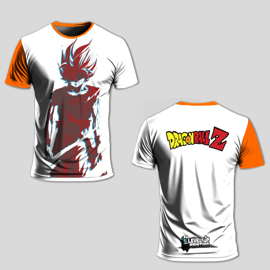 Battle Torn Goku White Short Sleeve Shirt