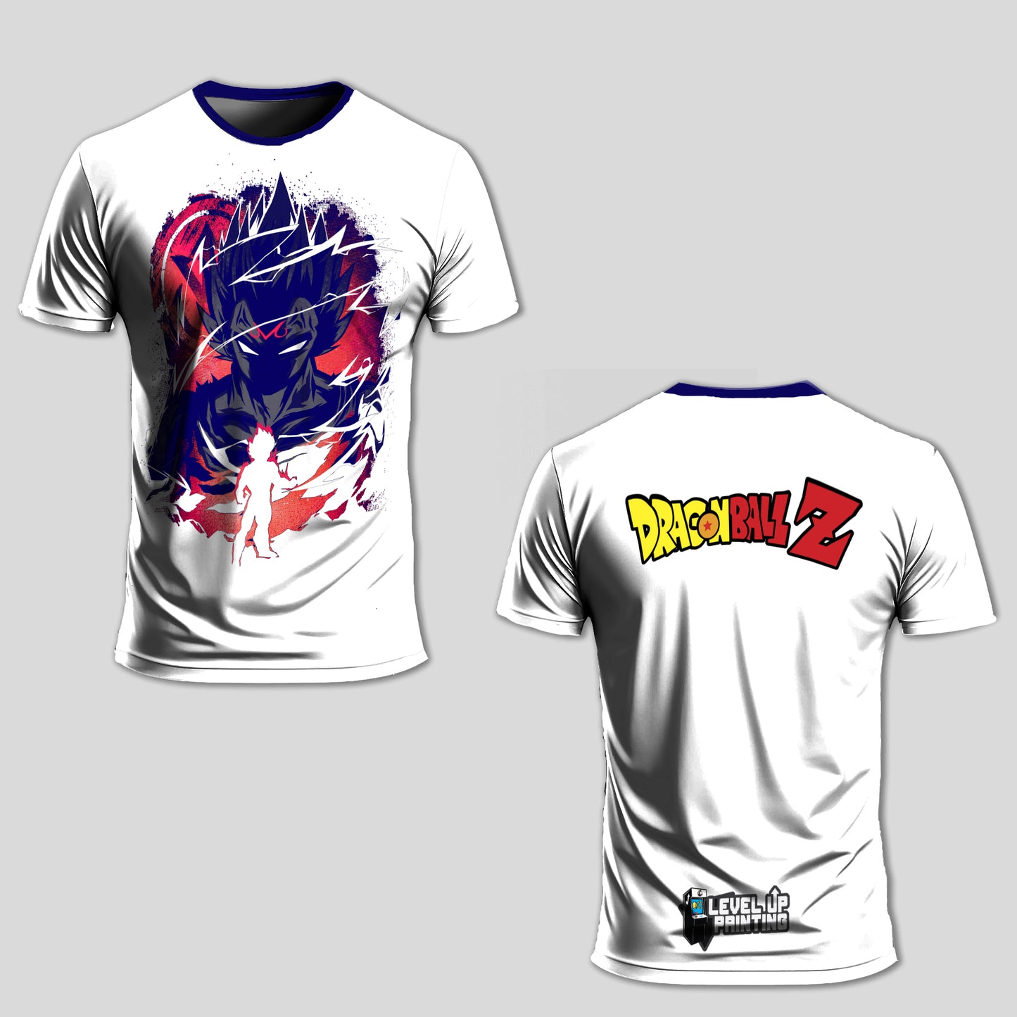 Majin Vegeta White Short Sleeve Shirt